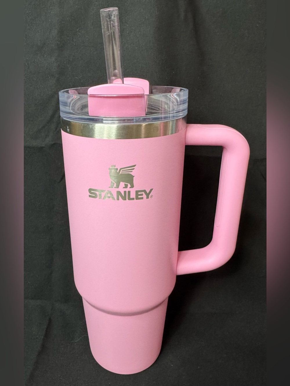EUC Stanley Sizzling Pink Quencher H2.0 FlowState Tumbler 30OZ